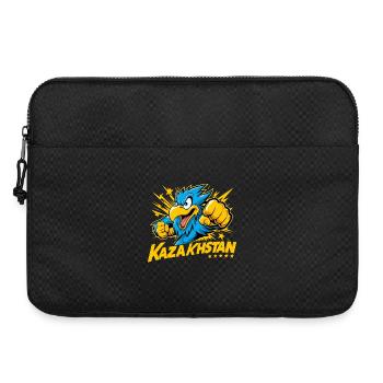Kasachstan Adler Flagge Fahne Power cool Geschenk - Laptoptasche 15" - Schwarz - Vorne