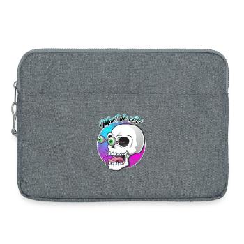 Mort de rire - Sacoche pour ordinateur portable 15 pouces - gris chiné - Devant