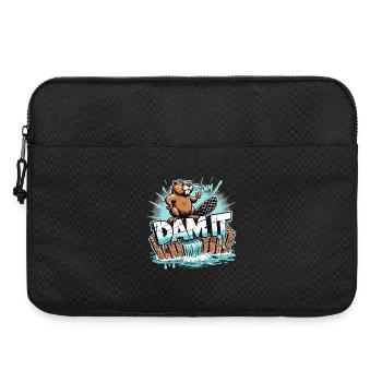 Beaver Dam Merde cadeau drôle de Bieber - Sacoche pour ordinateur portable 15 pouces - noir - Devant
