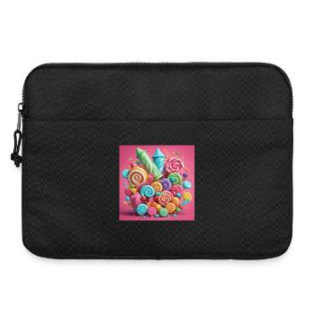 Bunte Bonbons - Laptoptasche 15" - Schwarz - Vorne