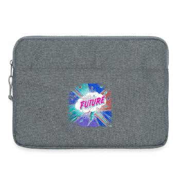 FUTUR Pop Art surréaliste - Sacoche pour ordinateur portable 15 pouces - gris chiné - Devant