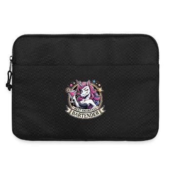 Barman Barmaid Licorne Cadeau drôle - Sacoche pour ordinateur portable 15 pouces - noir - Devant