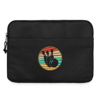 Bowling Retro - Laptop bag 15" - black - Front