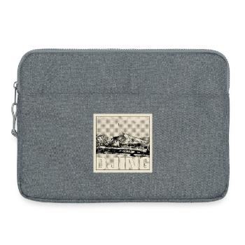 DJing Halftone Mix - Laptop bag 15" - heather grey - Front