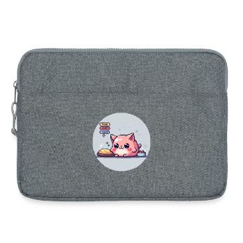 Pixel Pet - Retro Gaming - Laptoptasche 15" - Grau meliert - Vorne