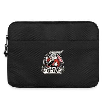Smartass Secretary Bunny Cadeau drôle - Sacoche pour ordinateur portable 15 pouces - noir - Devant