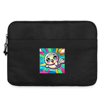 Bunte robbe - Laptoptasche 15" - Schwarz - Vorne