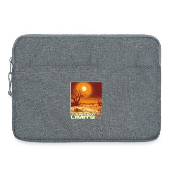 Live Without Limits – Surreal Desert Scene - Laptop bag 15" - heather grey - Front