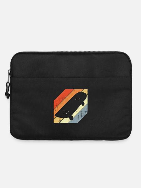 Skateboard Skizze - Laptoptasche 15" - Schwarz