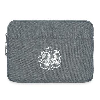 Dessin de gants de boxe - Sacoche pour ordinateur portable 15 pouces - gris chiné - Devant
