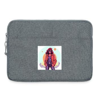 Style des années 90 - Sacoche pour ordinateur portable 15 pouces - gris chiné - Devant