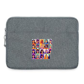 Women's Day - Laptop bag 15" - heather grey - Front