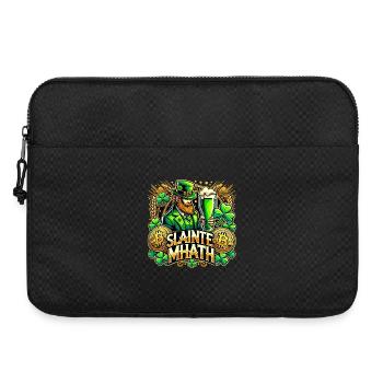 Cadeau Bitcoin de la Saint-Patrick Slainte Mhath - Sacoche pour ordinateur portable 15 pouces - noir - Devant