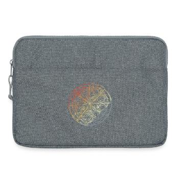 Vintage Pizza Sketch - Laptop bag 15" - heather grey - Front