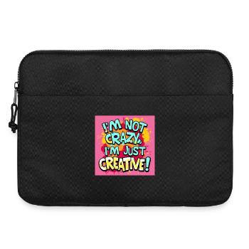 I'm not crazy, I'm just creative - Laptop bag 15" - black - Front