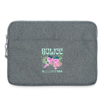 Solice – Tranquillité botanique - Sacoche pour ordinateur portable 15 pouces - gris chiné - Devant