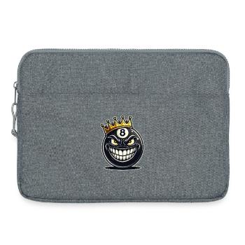 Billard König - Laptoptasche 15" - Grau meliert - Vorne
