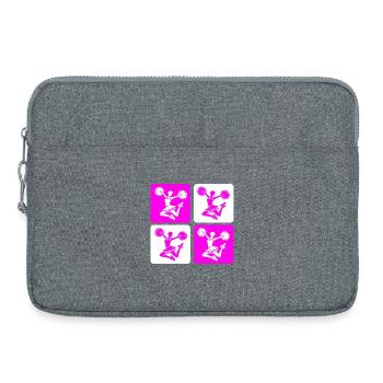 Conception de pom-pom girl - Sacoche pour ordinateur portable 15 pouces - gris chiné - Devant