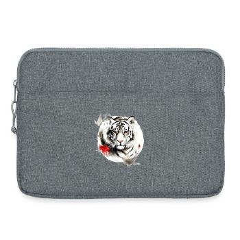 Chinesisches Sternzeichen Tiger - Laptoptasche 15" - Grau meliert - Vorne