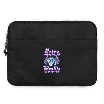 Retro Junkie – Style floral gothique des années 90 - Sacoche pour ordinateur portable 15 pouces - noir - Devant