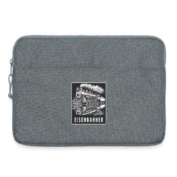 Locomotive à vapeur cheminot Retro - Sacoche pour ordinateur portable 15 pouces - gris chiné - Devant