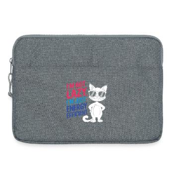 I'm Not Lazy, I'm Just Energy Efficient - Laptop bag 15" - heather grey - Front