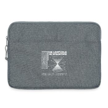 Singularität im Raumzeit-Loch - Laptoptasche 15" - Grau meliert - Vorne