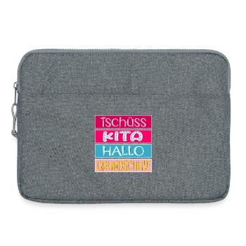 KITA ABGÄNGER SCHULANFANG EINSCHULUNG GRUNDSCHULE - Laptoptasche 15" - Grau meliert - Vorne