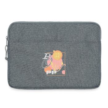 Poésie coquelicot - Sacoche pour ordinateur portable 15 pouces - gris chiné - Devant