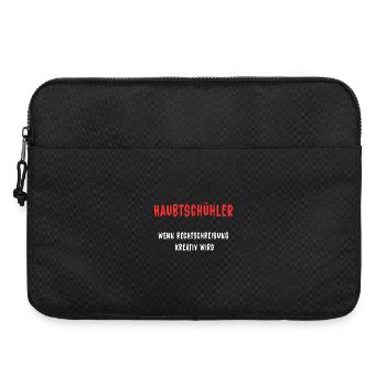 Haubtschühler – Creative Spelling - Laptop bag 15" - black - Front