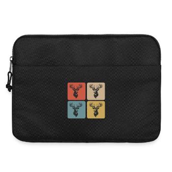 Cerf majestueux – symbole de la nature - Sacoche pour ordinateur portable 15 pouces - noir - Devant