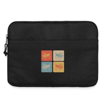 Sauterelle minimaliste – art de la nature - Sacoche pour ordinateur portable 15 pouces - noir - Devant