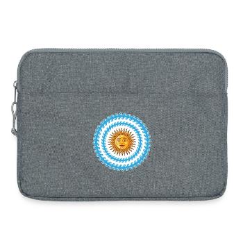 Soleil, mer et couleurs de la mer Méditerranée - Sacoche pour ordinateur portable 15 pouces - gris chiné - Devant