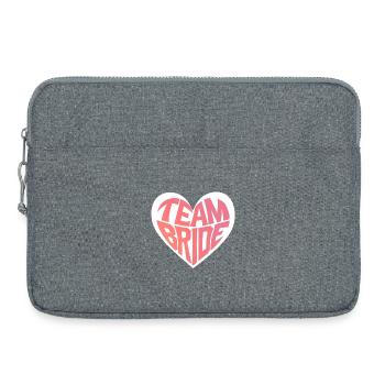Équipe Bride Heart - Sacoche pour ordinateur portable 15 pouces - gris chiné - Devant