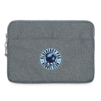 Blueberry Pug Kennel Club - Laptoptasche 15" - Grau meliert - Vorne