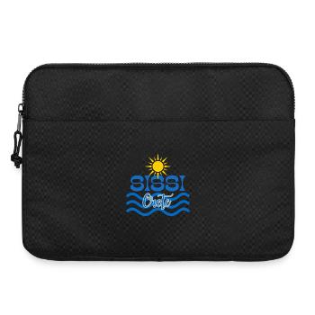 Sonne und Wellen Sissi Kreta Logo - Laptoptasche 15" - Schwarz - Vorne
