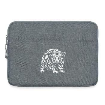 Diable de Tasmanie tribal - Sacoche pour ordinateur portable 15 pouces - gris chiné - Devant