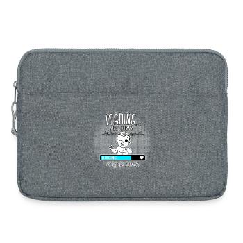 Baby lädt… Ankunft: August 2025 - Laptoptasche 15" - Grau meliert - Vorne