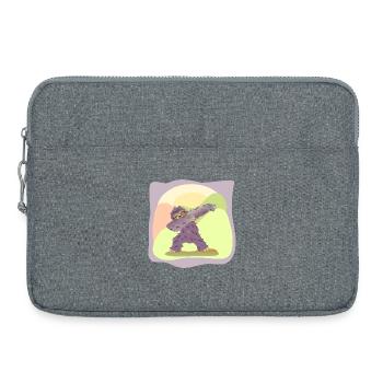 DABBING DANCING DANCING SLOTH - Laptop bag 15" - heather grey - Front