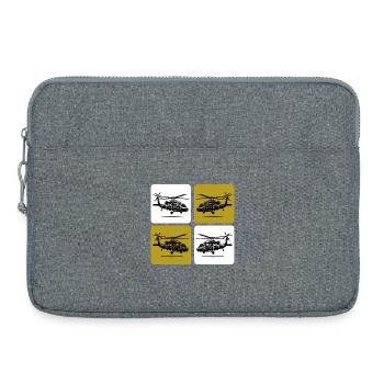 Army Helicopter – Military - Laptop bag 15" - heather grey - Front