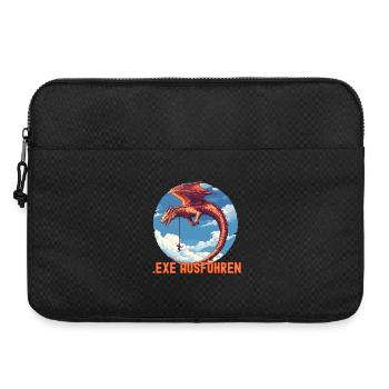 EXE AUSFÜHREN Drachen Admin IT Informatik Lustig - Laptoptasche 15" - Schwarz - Vorne