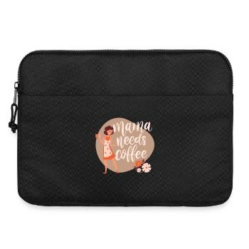 Mama needs coffee - Laptop bag 15" - black - Front