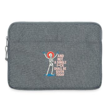 Vivid Skeleton Celebration Design - Laptop bag 15" - heather grey - Front