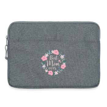 Best Mom ever - pink - Laptoptasche 15" - Grau meliert - Vorne