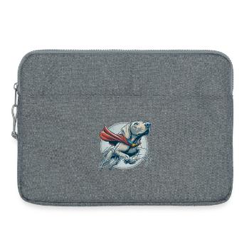 Super Hund Weimaraner Weimi Cape Geschenk - Laptoptasche 15" - Grau meliert - Vorne