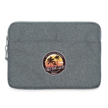 Cabo San Lucas Mexiko Palmen Strand Design - Laptoptasche 15" - Grau meliert - Vorne