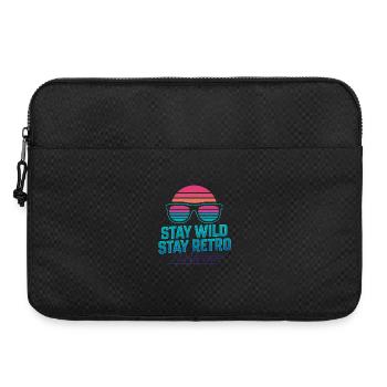 Stay Wild Stay Retro Neon - Laptoptasche 15" - Schwarz - Vorne