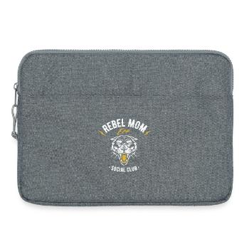 Rebellische Mamas Club Design - Laptoptasche 15" - Grau meliert - Vorne