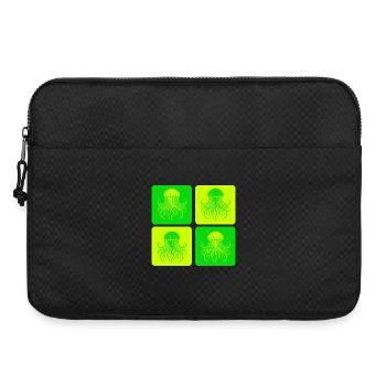 Qualle – Minimal Ocean Art - Laptoptasche 15" - Schwarz - Vorne