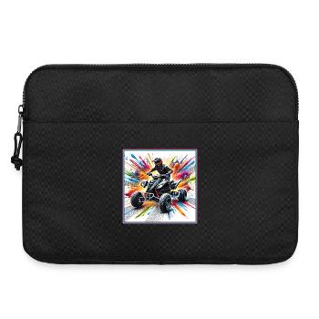 Quad Power – Explosion de couleurs - Sacoche pour ordinateur portable 15 pouces - noir - Devant